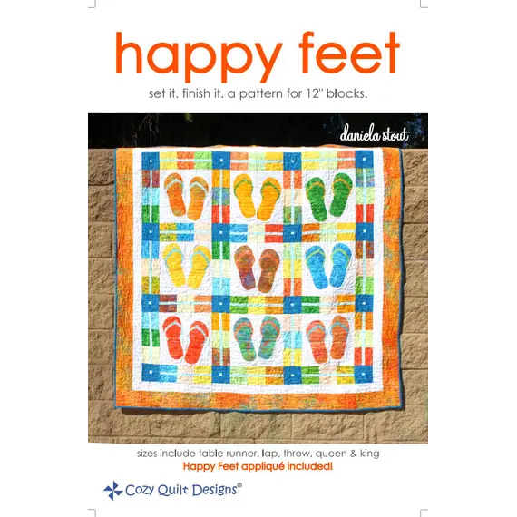 Happy Feet Pattern by Cozy Quilt Designs