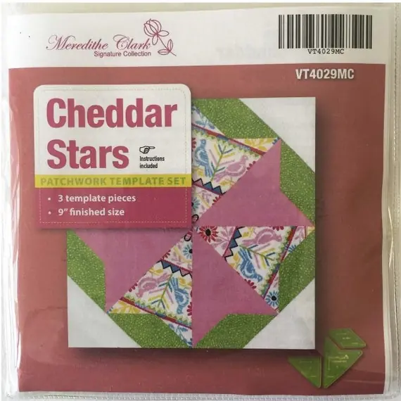 Cheddar Stars Patchwork Template Meredithe Clark Signature Collection