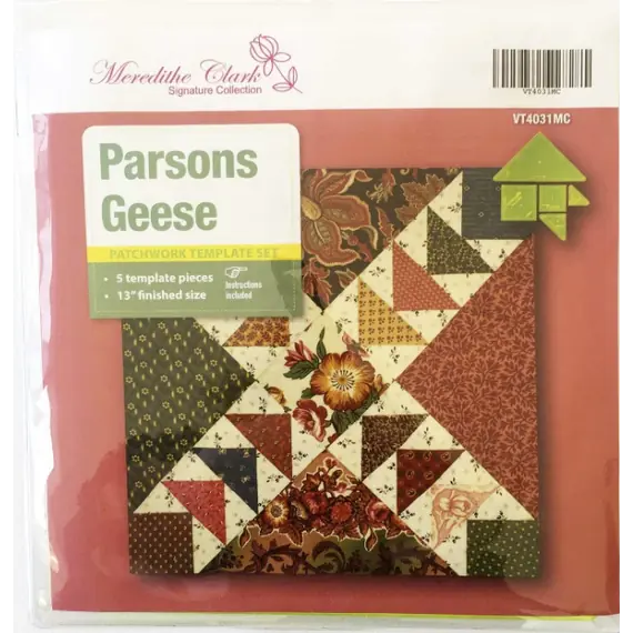 Parsons Geese Patchwork Template Meredithe Clark Signature Collection