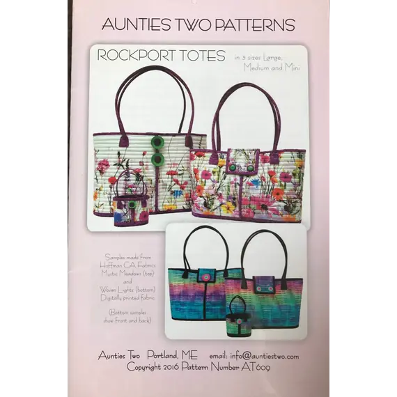 Rockport Totes bag Pattern by Aunties Two