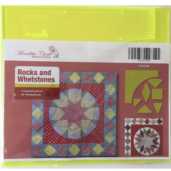Rocks and Whetstones Patchwork Template Meredithe Clark Signature Collection