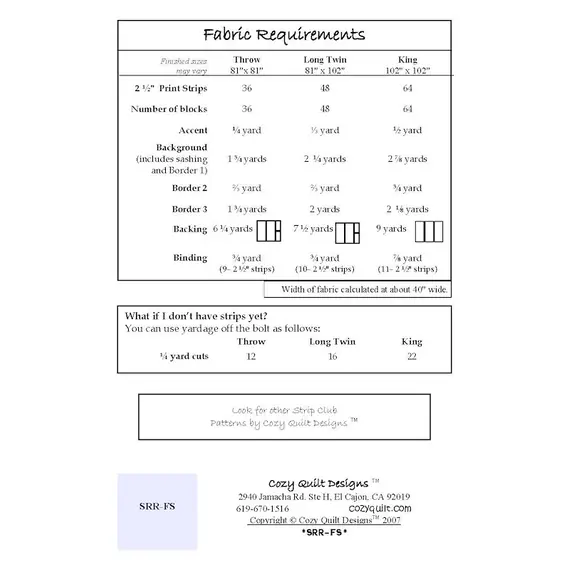 Four Square Pattern by Cozy Quilt Designs