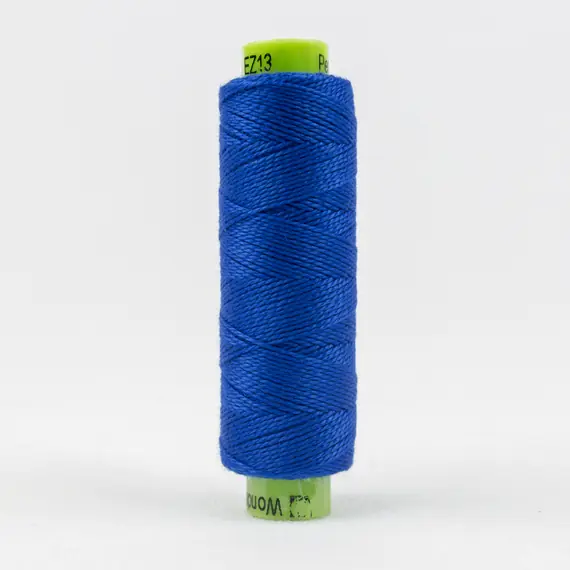 Hyper Blue Perle Eleganza 100% Egyptian Cotton Sue Spargo by Wonderfil 3wt 5wt and 8wt