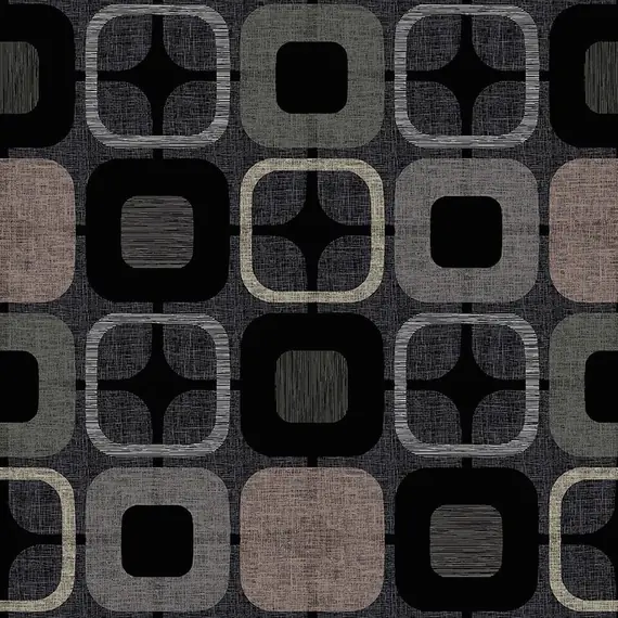 Black and Grey Squares - W108in 2.75mtr Quilt Backing Fabric 100% Cotton