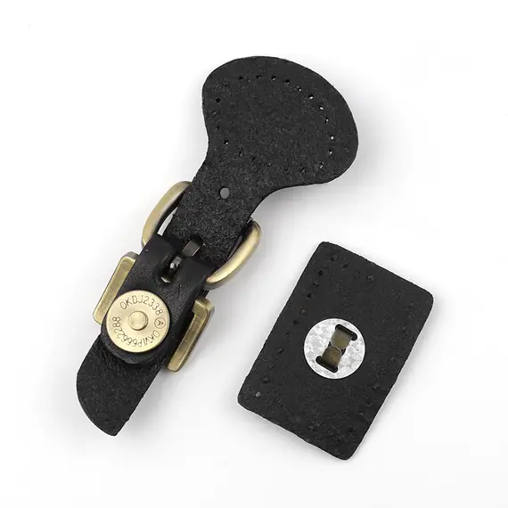 Genuine Leather 2 Piece Magnetic Bag Closure Clasp Multiple Colours Available