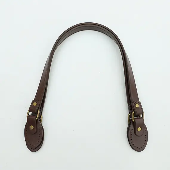 PU Leather Flat Strap 62 cms - Chocolote