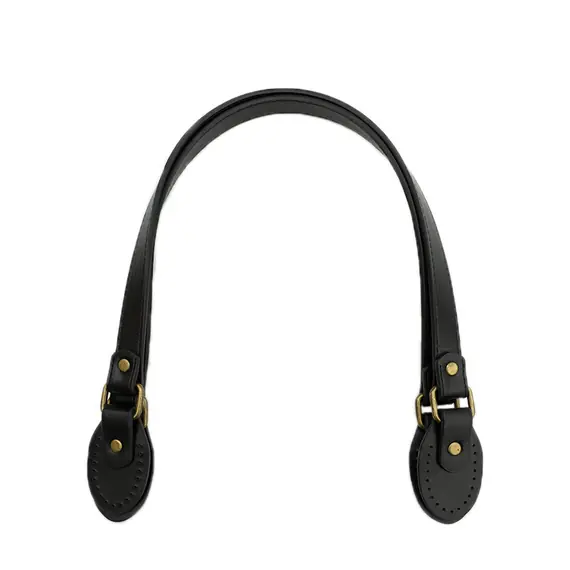 PU Leather Flat Strap 62 cms - Black