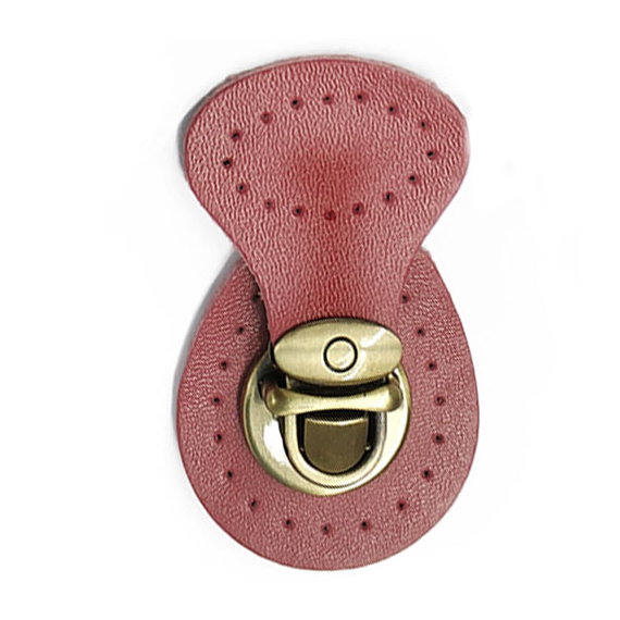 Genuine Leather 2 Piece Mortise Buckle Bag Clasp Multiple Colours Available