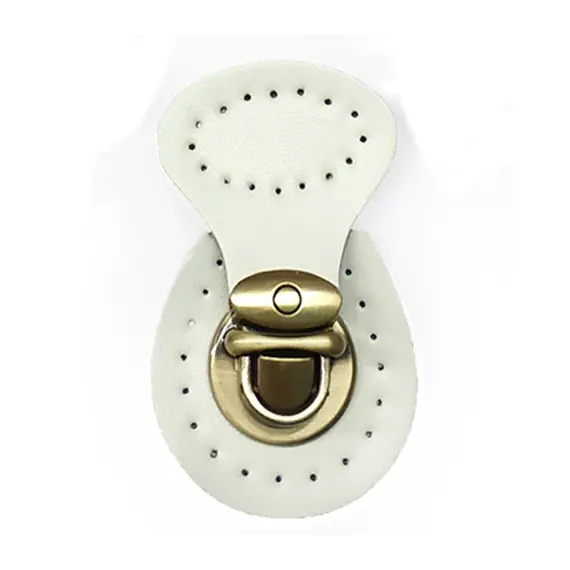 Genuine Leather 2 Piece Mortise Buckle Bag Clasp Multiple Colours Available