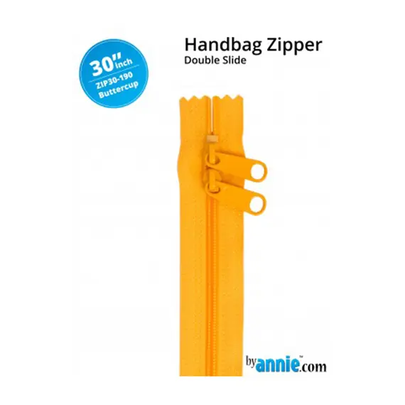 By Annie 30 Inch Handbag Zipper Buttercup - See Video