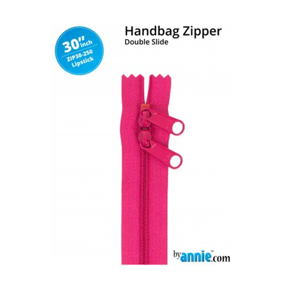 By Annie 30 Inch Handbag Zipper Lipstick - See Video
