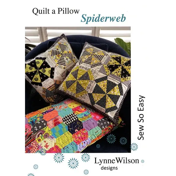 Spiderweb Quilt a Pillow by Lynne Wilson Designs