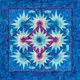 Arizona Cactus Quilt Pattern by Judy Niemeyer - Image of Orchid Colourway