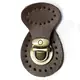 Genuine Leather 2 Piece Mortise Buckle Bag Clasp Multiple Colours Available