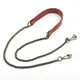 Genuine Leather and Antique Chain Single Strap 116 cms Multiple Colours Available