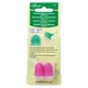 Clover Flexible Rubber Thimbles Medium 2 Pack Pink