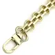 120cm Handmade Three Row Diagonal Bag Chain Light Gold