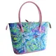Perfectly Practical Bag Pattern AT626 by Aunties Two - Completed bag using pastel swirl fabric