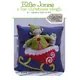 Elfie Jones and his Christmas Sleigh Applique Cushion Pattern by Claire Turpin