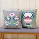 Night Owls Applique Cushion Pattern by Claire Turpin - Both Cushions