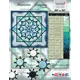 Maritime Compass Queen by Judy Niemeyer - Image of Fabrics Required to make this colourway