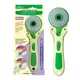 Clover 60mm Rotary Cutter - Soft Cushioned Handle - Shown in packaged and unpackaged