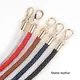 Round PU Leather Braided Bag Handles 60 cms Navy