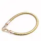 Round PU Leather Braided Bag Handles 60 cms Gold