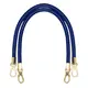 Round PU Leather Braided Bag Handles 60 cms Royal Blue